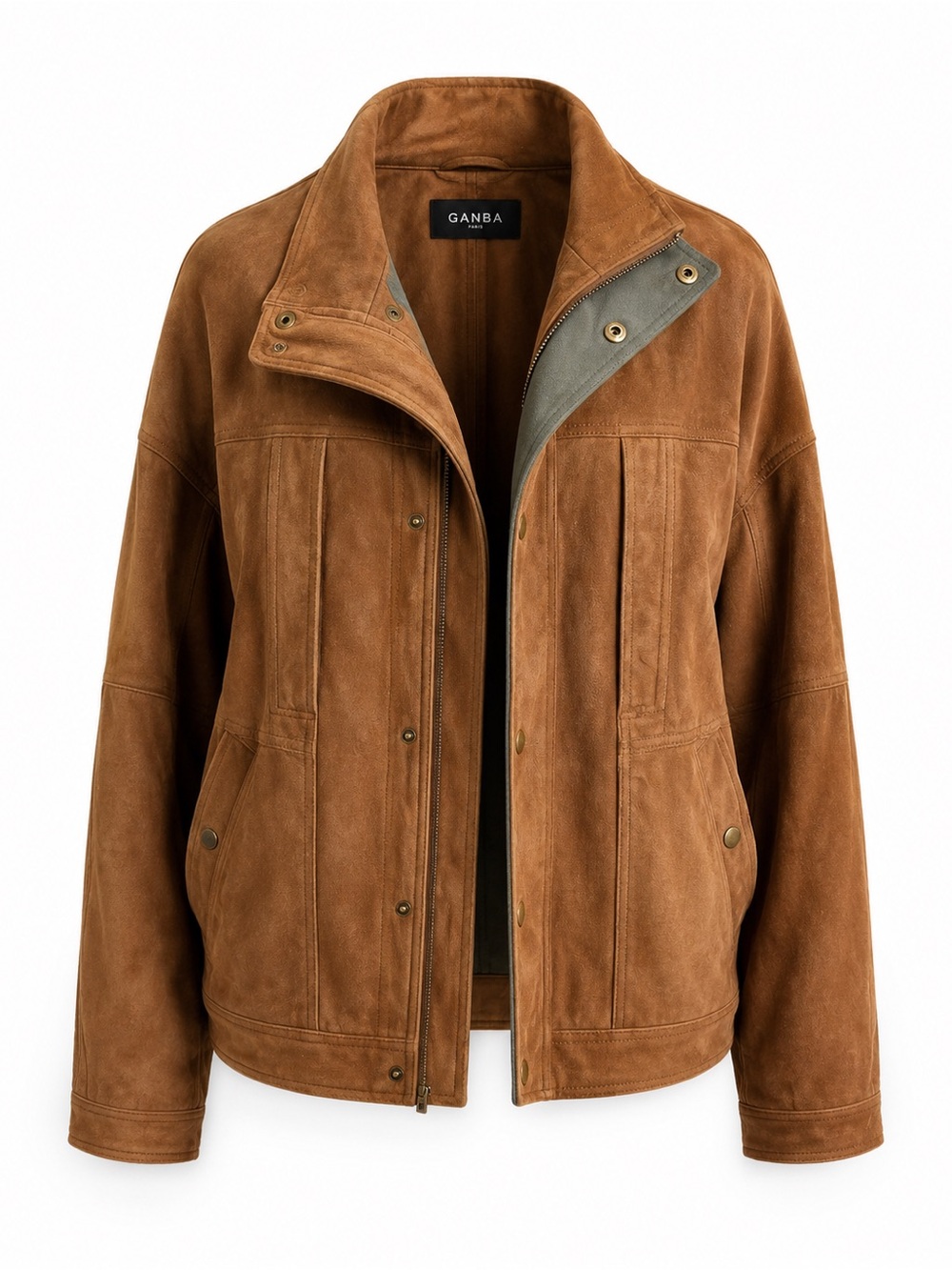 The Territory Ahead Leather Jacket XL Brown Genuine Leather Flannel Barn Coat
